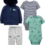 Simple Joys by Carter's Unisex Babies' 4-Piece Jacket, Pant, and Bodysuit Set
